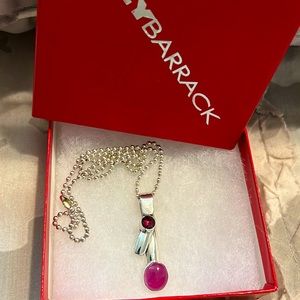 COPY - Lilly Barrack sterling silver .925 ruby pendant